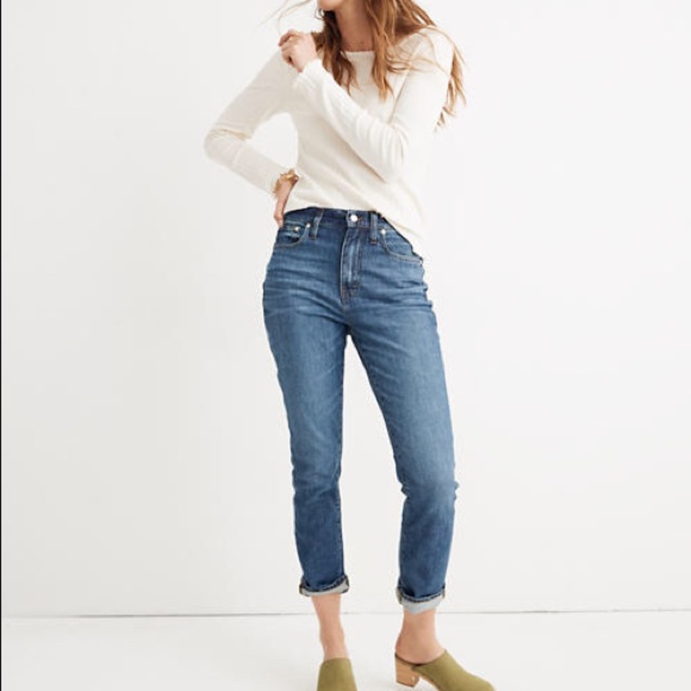Madewell High Rise Slim Boyjean